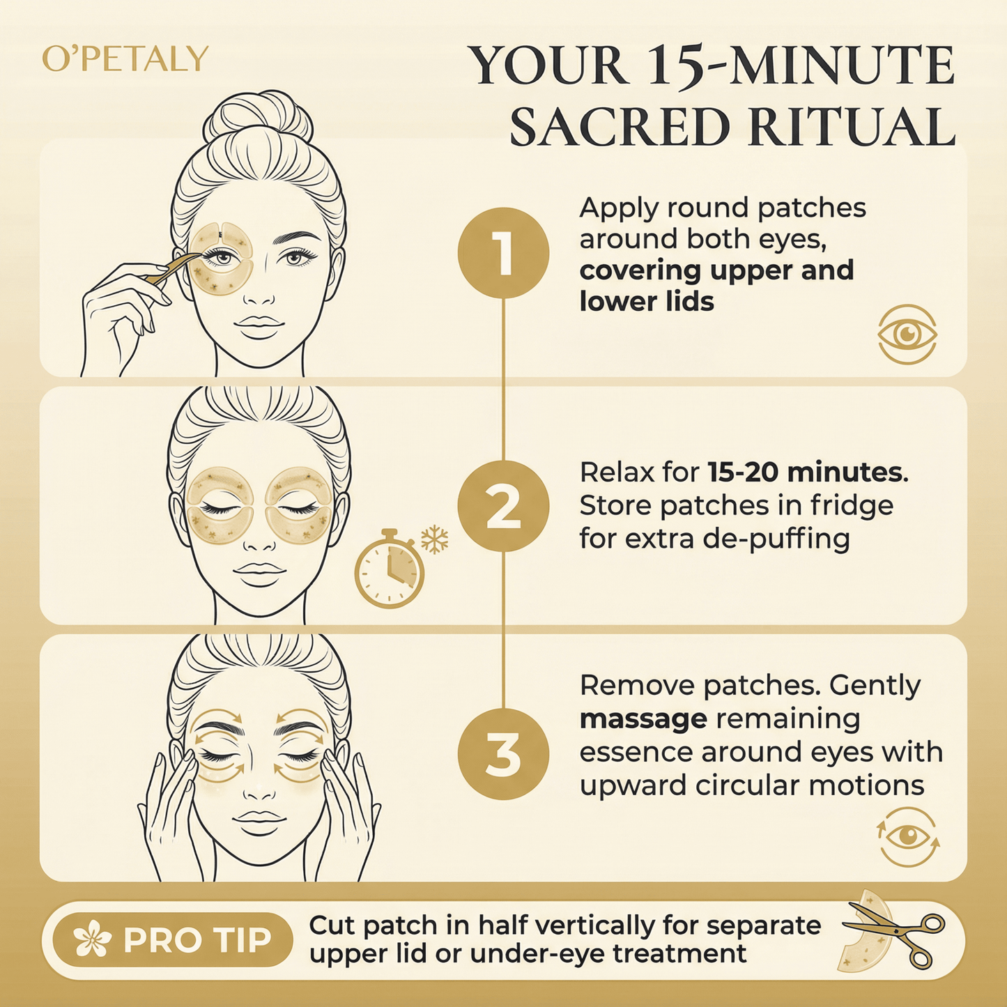 O'PETALY Golden Osmanthus Eye Patches